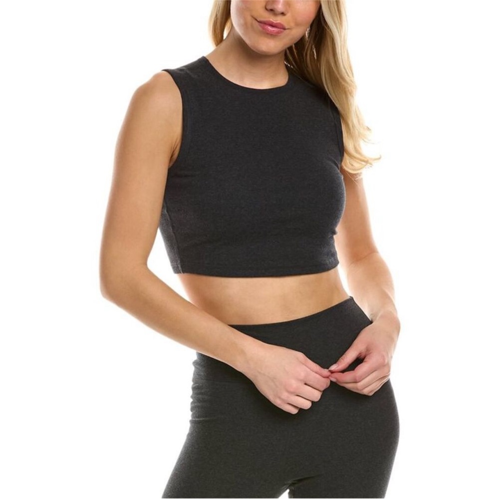 NWT Onia Everyday Tank In Dark Heather Grey Stretchy Athleisure Sporty size Med